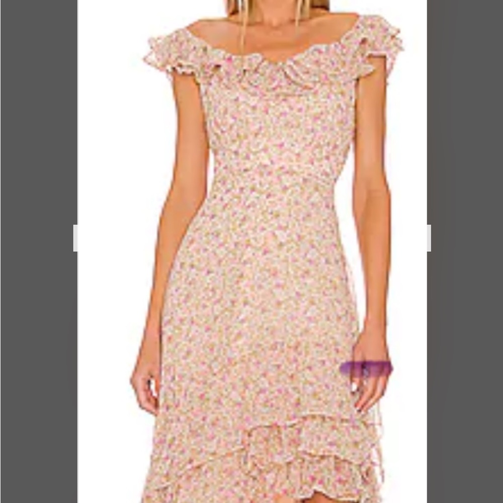 ASTR Floral Off-Shoulder Dress NWOT